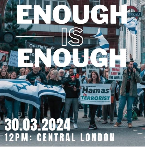 30/3: Enough is Enough Counter-Protest