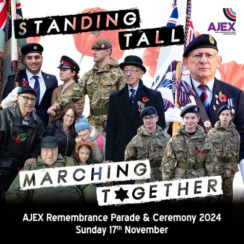 Register to March on the AJEX Remembrance Parade 2024